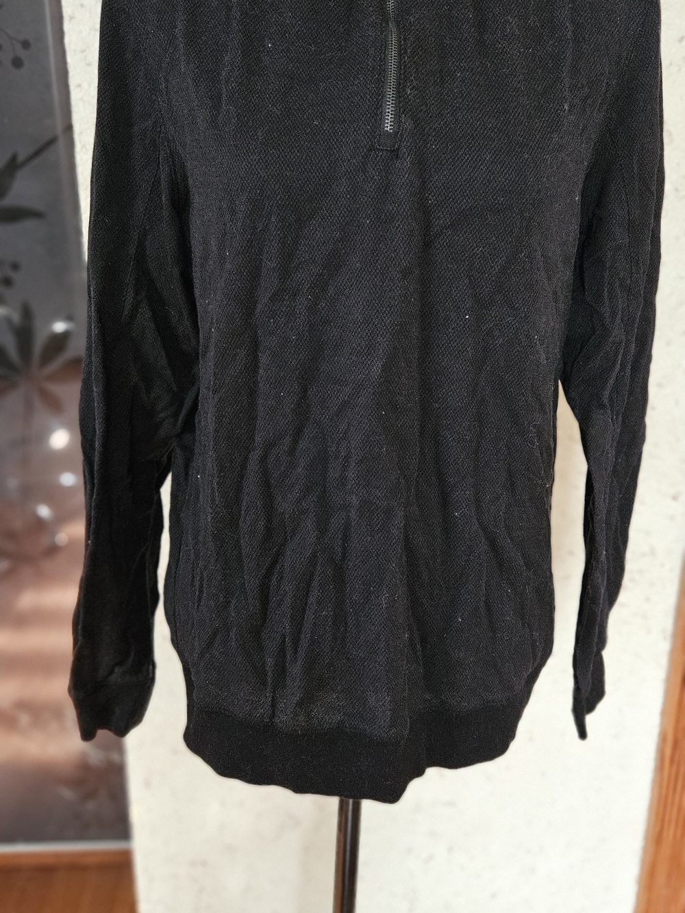 Calvin Klein Men's Black Half-Zip Sweater